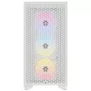 CORSAIR 3000D RGB Airflow vidutinis bokštinis kompiuterio korpusas – baltas