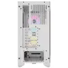 CORSAIR 3000D RGB Airflow vidutinis bokštinis kompiuterio korpusas – baltas