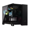 CORSAIR PC korpusas - Icue Link 2500X RGB Micro ATX dviejų kamerų juodas