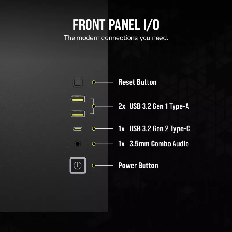 CORSAIR PC korpusas - Icue Link 2500X RGB Micro ATX dviejų kamerų juodas