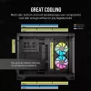 CORSAIR PC korpusas - Icue Link 2500X RGB Micro ATX dviejų kamerų juodas