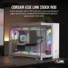 CORSAIR korpusas Icue Link 2500X RGB Micro ATX dviejų kamerų baltas