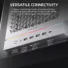 CORSAIR FRAME 5000D baltas vidutinio bokšto kompiuterio korpusas su dideliu oro srautu