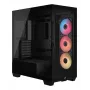 Korpusas CORSAIR 3500X RS-R ARGB – Juodas, grūdintas stiklas, ATX/EATX/Micro-ITX, 3×120 mm priekiniai ventiliatoriai