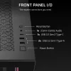 Korpusas CORSAIR 3500X RS-R ARGB – Juodas, grūdintas stiklas, ATX/EATX/Micro-ITX, 3×120 mm priekiniai ventiliatoriai
