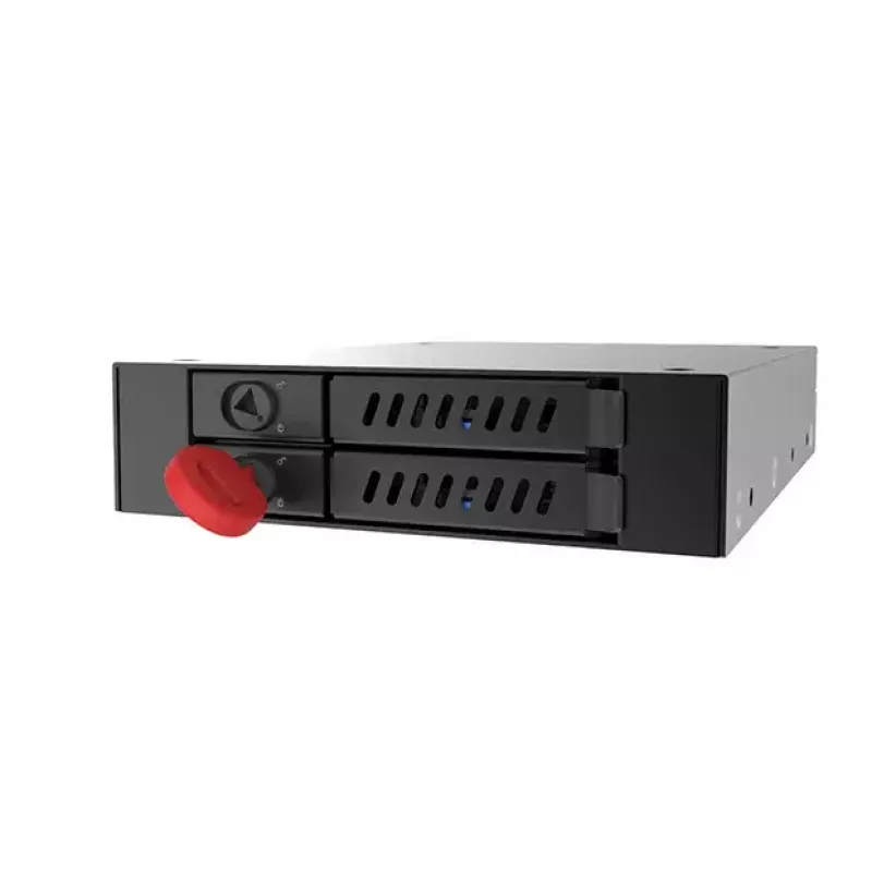 Chieftec CMR-225 adapterio plokštė 3,5 inch į 2x2,5 inch SATA diskams, juoda