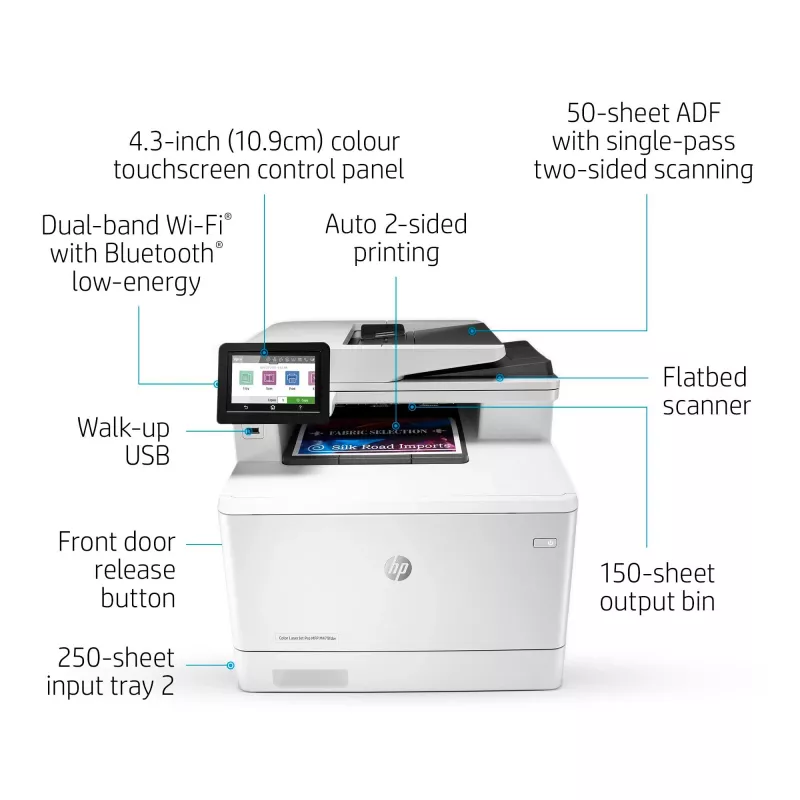 Daugiafunkcis įrenginys HP Color LaserJet Pro MFP M479dw spalvotas lazerinis spausdintuvas