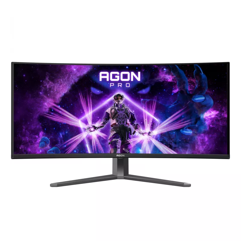 Monitorius AOC AGON PRO AG346UCD 86,4 cm (34 col.) 3440 x 1440 pikselių Wide Quad HD QD-OLED juodas, pilkas