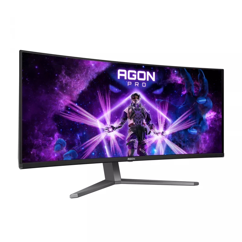 Monitorius AOC AGON PRO AG346UCD 86,4 cm (34 col.) 3440 x 1440 pikselių Wide Quad HD QD-OLED juodas, pilkas