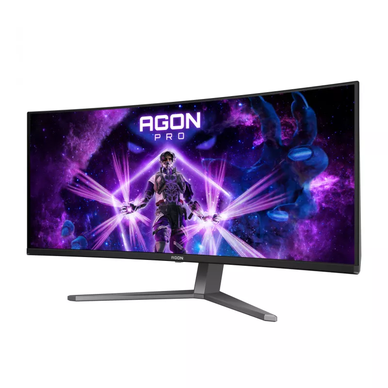 Monitorius AOC AGON PRO AG346UCD 86,4 cm (34 col.) 3440 x 1440 pikselių Wide Quad HD QD-OLED juodas, pilkas