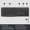 LOGITECH MK295 tylus belaidis rinkinys grafito spalvos AZERTY belgiškas
