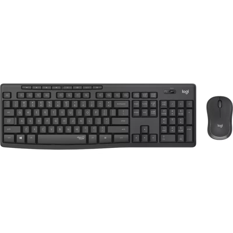 LOGITECH MK295 tylus belaidis rinkinys grafito spalvos AZERTY belgiškas