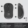 LOGITECH MK295 tylus belaidis rinkinys grafito spalvos AZERTY belgiškas