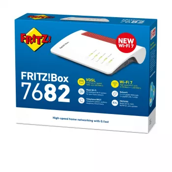 FRITZ!Box 7682 belaidis maršrutizatorius 2.5 Gigabit Ethernet Dviejų juostų (2.4 GHz / 5 GHz) Baltas