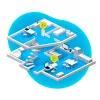 Powerline adapteris AVM FRITZ!Powerline 1240 AX 1200 Mbit/s Ethernet LAN Wi-Fi baltas