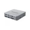 Docking stotelė Conceptronic DONN25G 15-in-1 USB 3.2 Gen 2 DisplayLink, 4K@60Hz, 100W PD