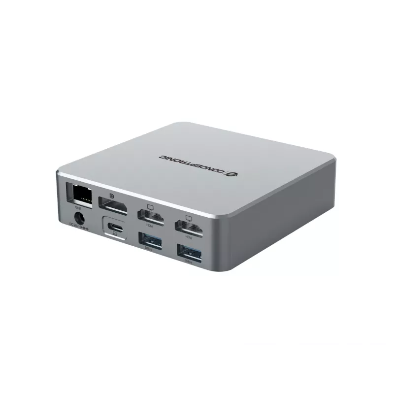 Docking stotelė Conceptronic DONN25G 15-in-1 USB 3.2 Gen 2 DisplayLink, 4K@60Hz, 100W PD