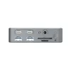 Docking stotelė Conceptronic DONN25G 15-in-1 USB 3.2 Gen 2 DisplayLink, 4K@60Hz, 100W PD
