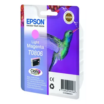 Epson Hummingbird T0806 šviesiai purpurinis rašalas (7,4 ml) originalus pigmentinis
