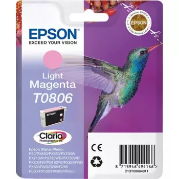 Epson Hummingbird T0806 šviesiai purpurinis rašalas (7,4 ml) originalus pigmentinis