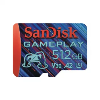 WESTERN DIGITAL SanDisk GamePlay microSD kortelė mobiliesiems ir nešiojamoms konsolėms - 512GB - 90MB/s130MB/s UHS-I