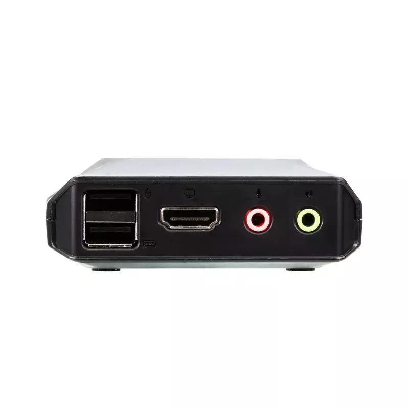 ATEN CS22H 2-portų USB 4K HDMI KVM jungiklis su nuotoliniu prievado parinkikliu
