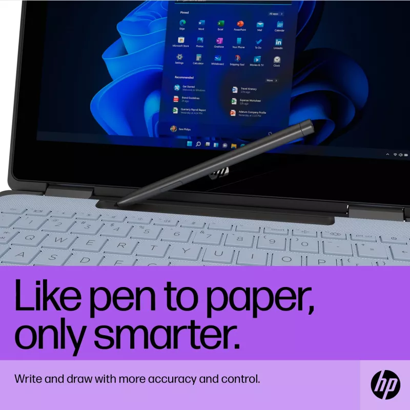 HP Slim Rechargeable Pen juodas su įmontuota baterija