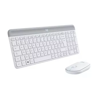 LOGITECH MK470 belaidis klaviatūros ir pelės rinkinys – Offwhite – AZERTY prancūzų