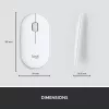 LOGITECH MK470 belaidis klaviatūros ir pelės rinkinys – Offwhite – AZERTY prancūzų