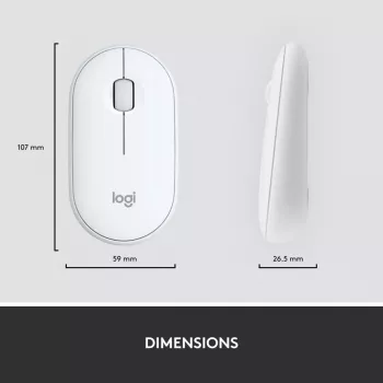 LOGITECH MK470 belaidis klaviatūros ir pelės rinkinys – Offwhite – AZERTY prancūzų