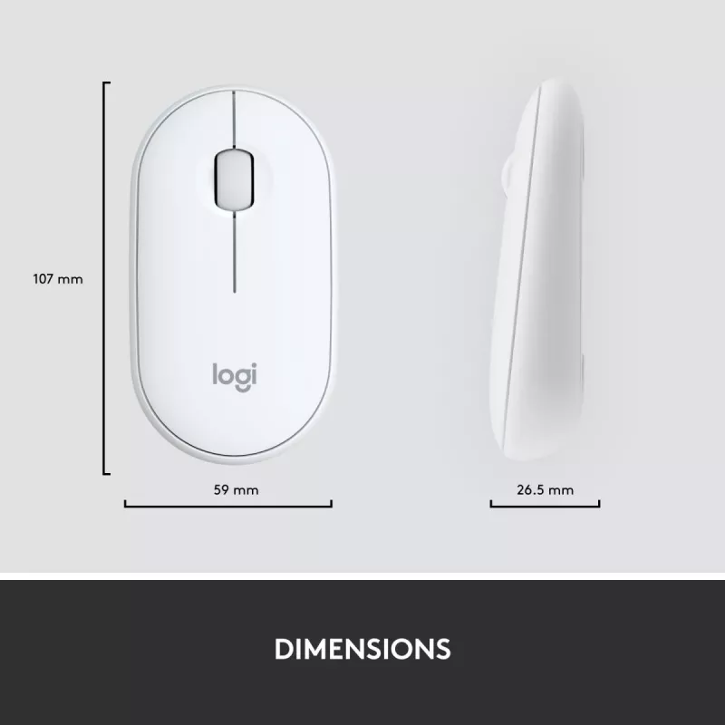 LOGITECH MK470 belaidis klaviatūros ir pelės rinkinys – Offwhite – AZERTY prancūzų