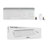 LOGITECH MK470 belaidis klaviatūros ir pelės rinkinys – Offwhite – AZERTY prancūzų