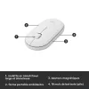 LOGITECH MK470 belaidis klaviatūros ir pelės rinkinys – Offwhite – AZERTY prancūzų