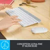 LOGITECH MK470 belaidis klaviatūros ir pelės rinkinys – Offwhite – AZERTY prancūzų
