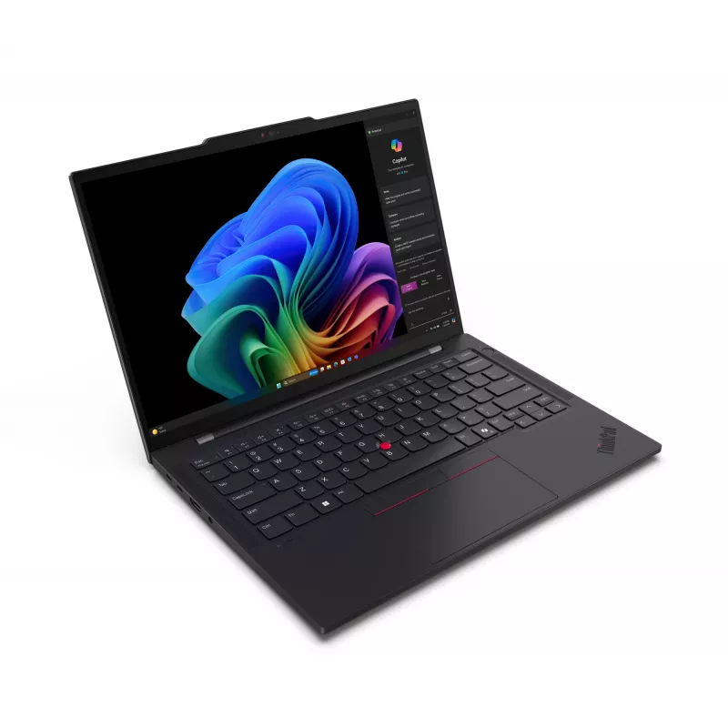 Nešiojamas kompiuteris Lenovo ThinkPad T14s Gen 6 (Snapdragon) Copilot+ PC X1E-78-100 35,6 cm (14 colių) WUXGA 32 GB LPDDR5x-SDRAM 1 TB SSD Wi-Fi 7 (802.11be) Windows 11 Pro