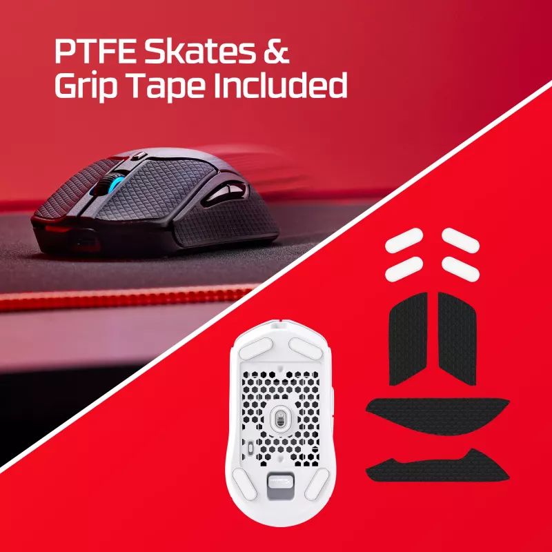 HyperX Pulsefire Haste 2 - Belaidė žaidimų pelė (balta)