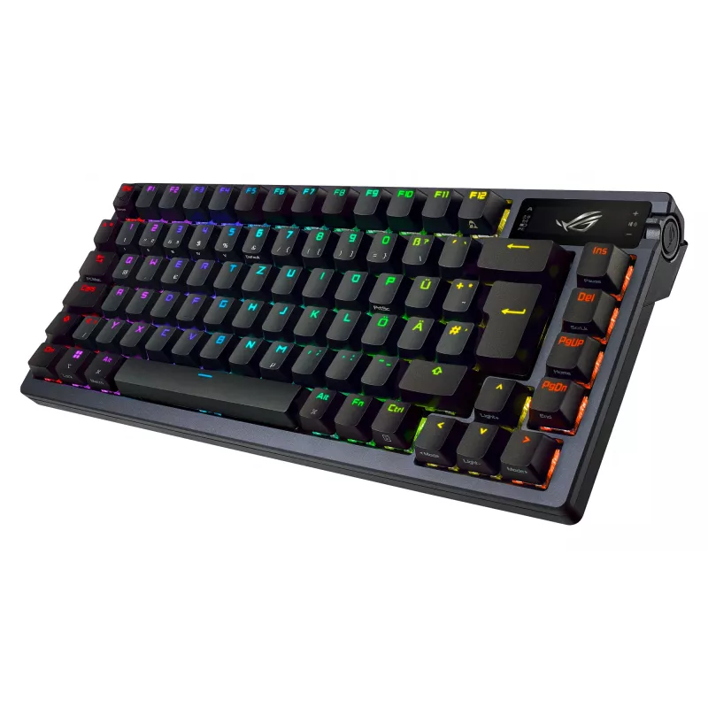 ASUS ROG Azoth klaviatūra žaidimams USB + RF belaidis + Bluetooth QWERTY Juoda