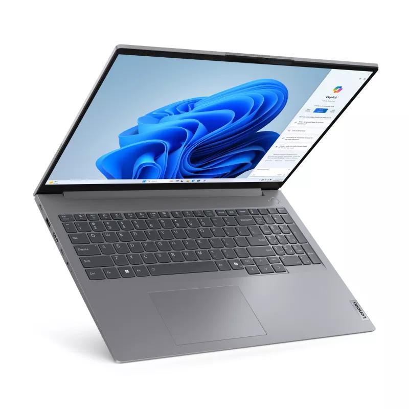 Nešiojamas kompiuteris Lenovo ThinkBook 16 G7 ARP AMD Ryzen™ 5 7535HS 40,6 cm (16 colių) WUXGA 32 GB DDR5-SDRAM 512 GB SSD Wi-Fi 6E (802.11ax) Windows 11 Pro Pilka