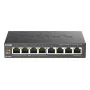 Nevaldomas jungiklis D-Link DGS-1008P/E, L2, 8 prievadų, PoE