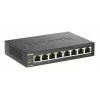 Nevaldomas jungiklis D-Link DGS-1008P/E, L2, 8 prievadų, PoE