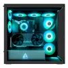 Korpusas ARCTIC Xtender VG (Mirror Black) Premium E-ATX su vertikaliu GPU montavimu