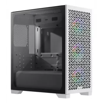 Kompiuterio korpusas Cooler Master Elite 302 White mATX su 3x 120 mm ARGB ventiliatoriais