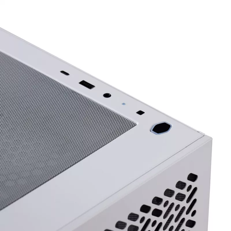 Kompiuterio korpusas Cooler Master Elite 302 White mATX su 3x 120 mm ARGB ventiliatoriais