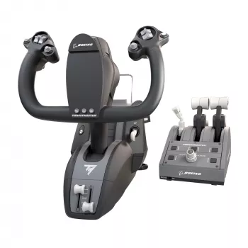 Thrustmaster TCA Yoke Pack Boeing Edition, juodas, pilkas, USB kovos vairalazdė, skirta PC, Xbox, Xbox One, Xbox One S, Xbox One X, Xbox Series S, Xbox Series X