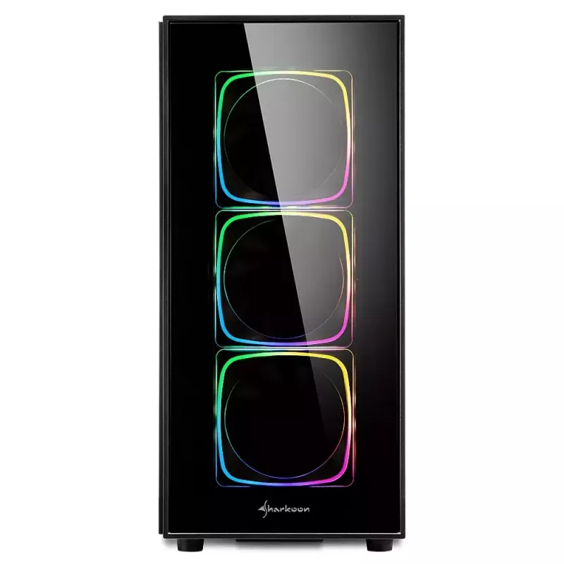 PC korpusas Sharkoon TG6 RGB Midi Tower juodas