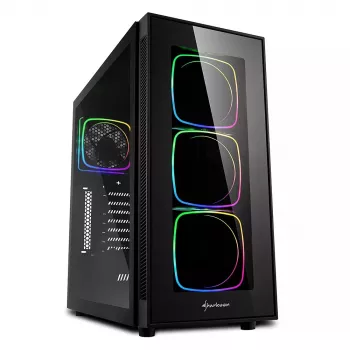PC korpusas Sharkoon TG6 RGB Midi Tower juodas
