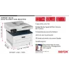 Xerox B235 daugiafunkcis spausdintuvas A4, 34 ppm, belaidis, dvipusis, kopijavimas/spausdinimas/nuskaitymas/faksas, PS3, PCL5e/6, ADF, 2 padėklai, 251 lapas
