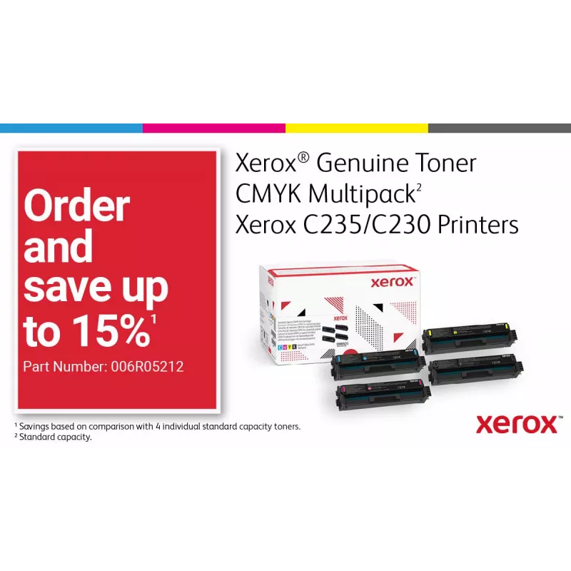Xerox C230 A4 22ppm belaidis spausdintuvas su dvipusiu spausdinimu, PS3, PCL5e/6, 2 padėklai, iš viso 251 lapas