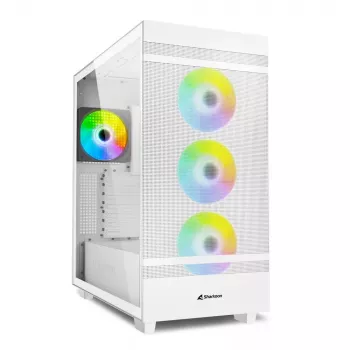 Korpusas PC Sharkoon REBEL C50 RGB Full Tower Baltas