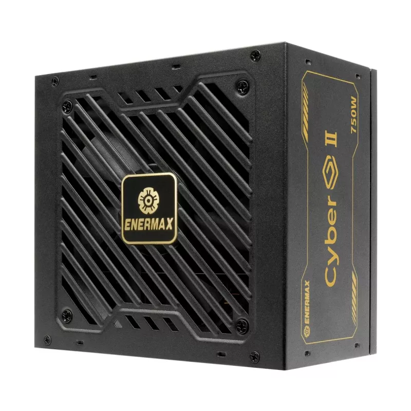 Enermax CyberG II ERV750G-AHG-NAC maitinimo blokas kompiuteriui 750 W, 80 Plus Gold, nemodulinis, ATX, juodos spalvos